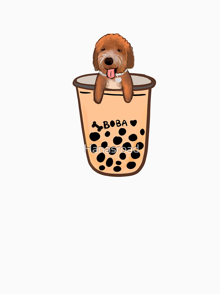 Boba dog in boba cup by Hanasroad