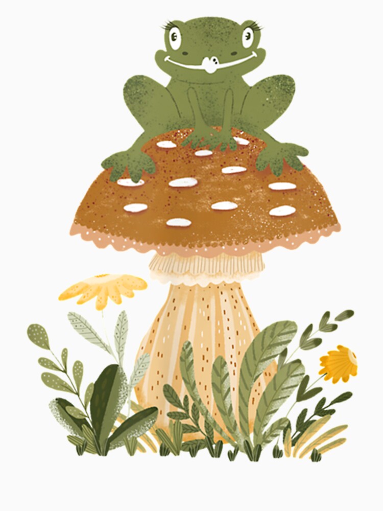 Core Frog Sat On A Forest Mushroom by GatheringPlace