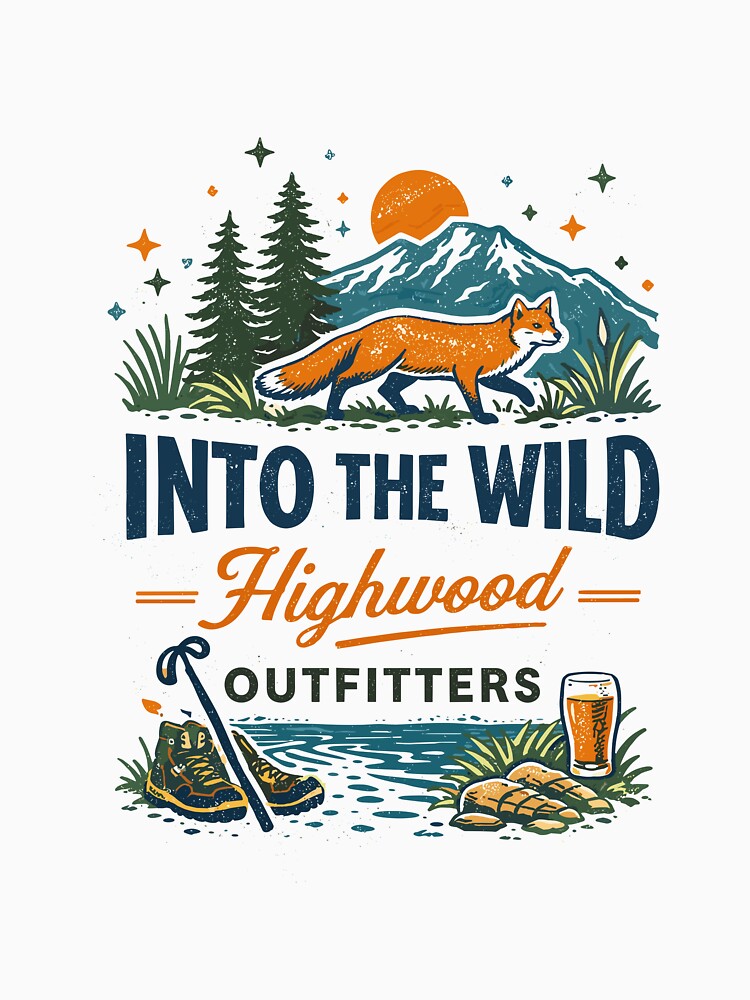 Into the Wild Outfitters T-Shirt by Matinez Pink