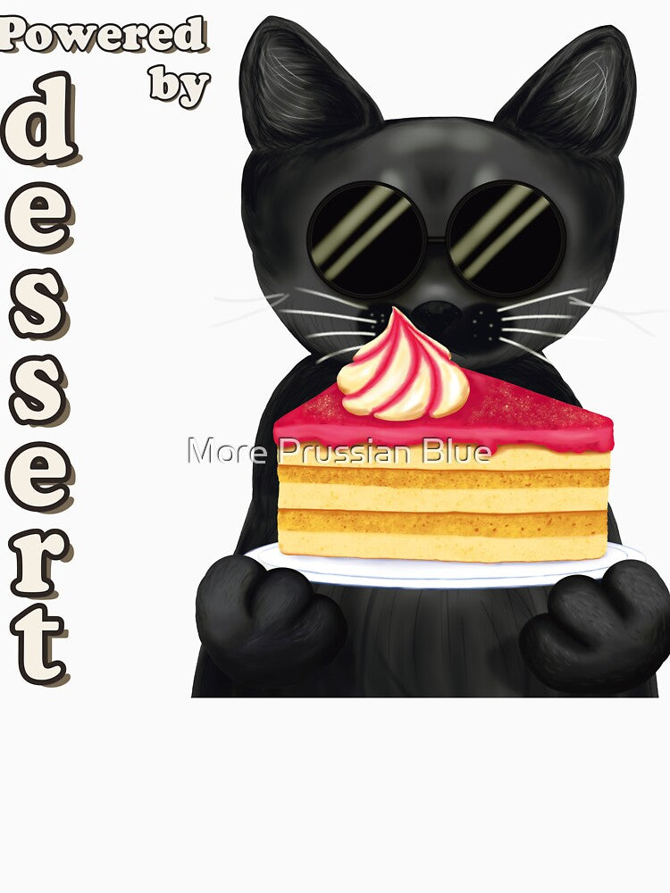 Powered by Dessert | Cool Black Cat Cake by More Prussian Blue