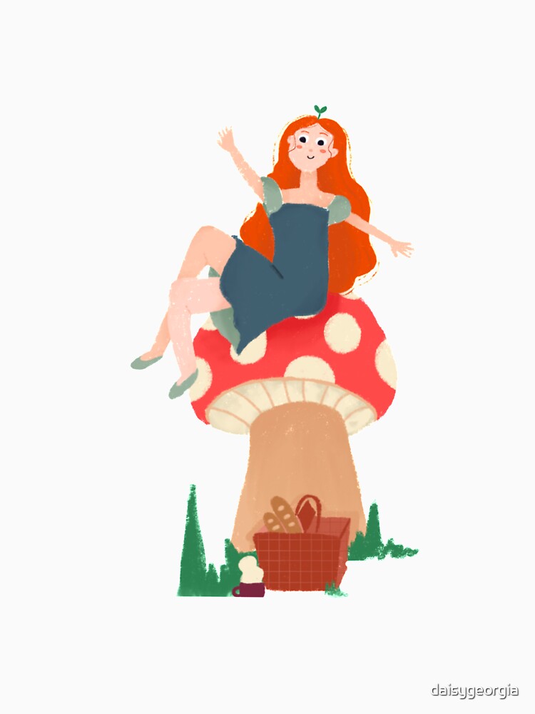 Thumbelina on a Mushroom by daisygeorgia