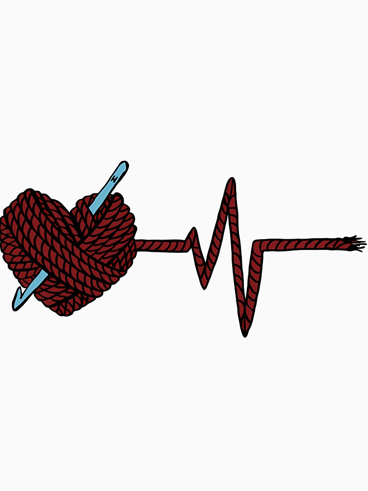 Crochet Heartbeat Yarn Pulse by ioglesmh99