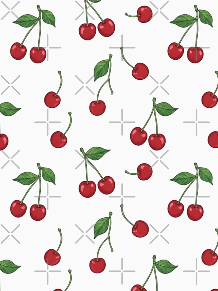 Cherry Fruit Repeat Pattern Design by DraftNDreamShop
