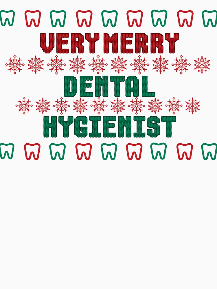 Very Merry Dental Hygienist Ugly Christmas Sweater by EdytaGister