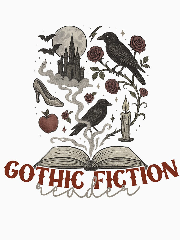 Gothic Fiction Whimsigoth Book Design by CottonandQuill