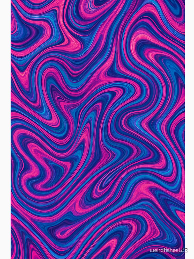 Psychedelic Neon Marble Swirl by weirdfishes123
