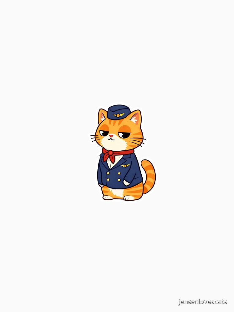 Flight Attendant Cat by jensenlovescats