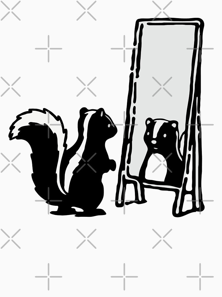 Skunk Mirror by Gkinoki