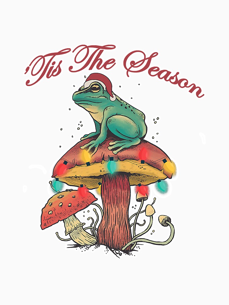 Cottagecore Christmas Frog Sitting On by NeverLoseSF