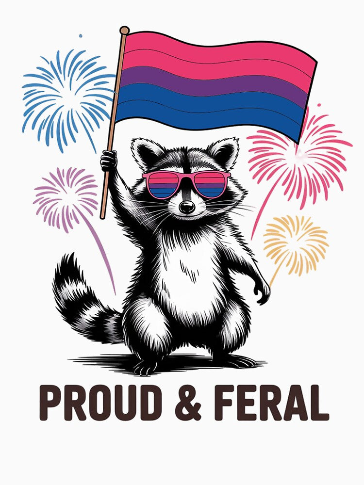 Feral Girl Summer Racoon Raccoon Feral Bi LGBT by SIGORDESIGN