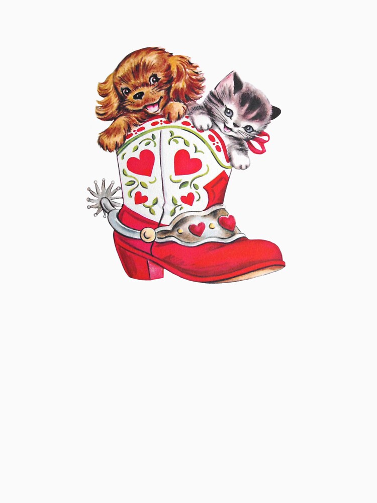 Coquette Vintage Cat Dog in boots by Pixiedrop