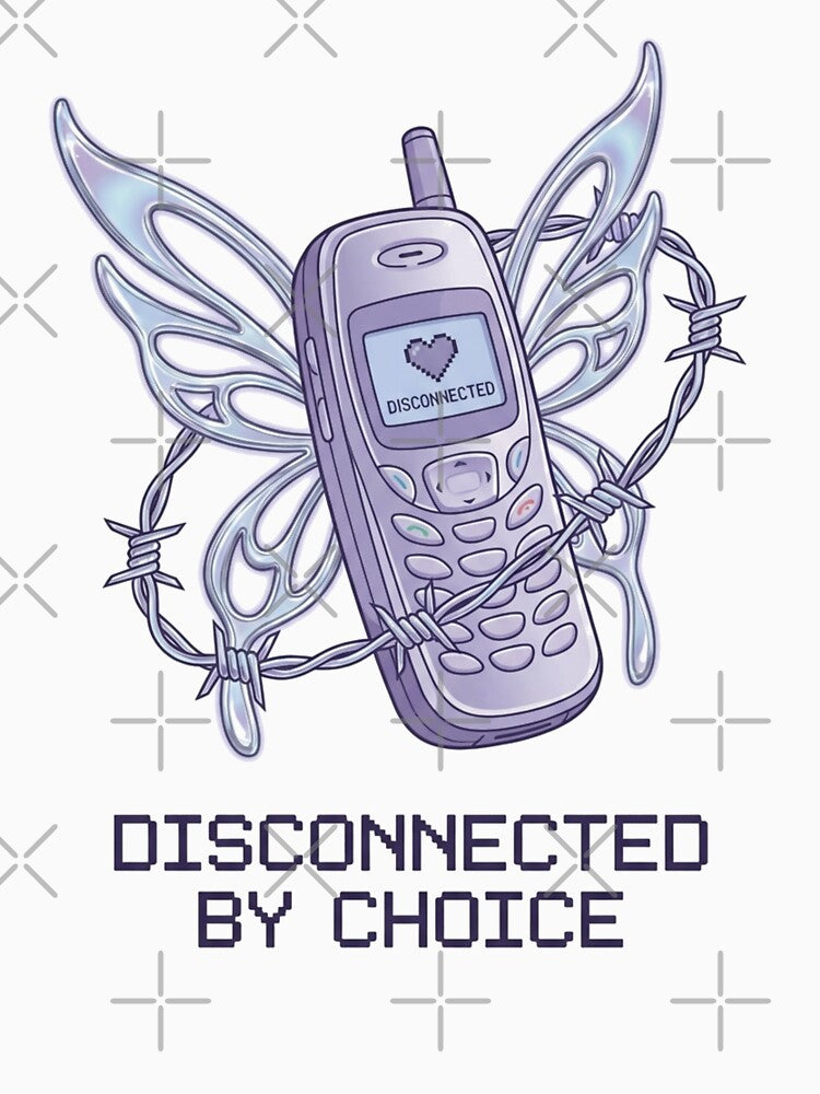 Disconnected By Choice Y2K Cyber Fairy Phone by mergmart