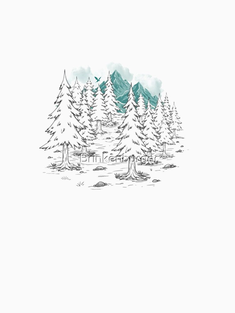 Whimsical Pine Forest Dragon by Brinkenburger