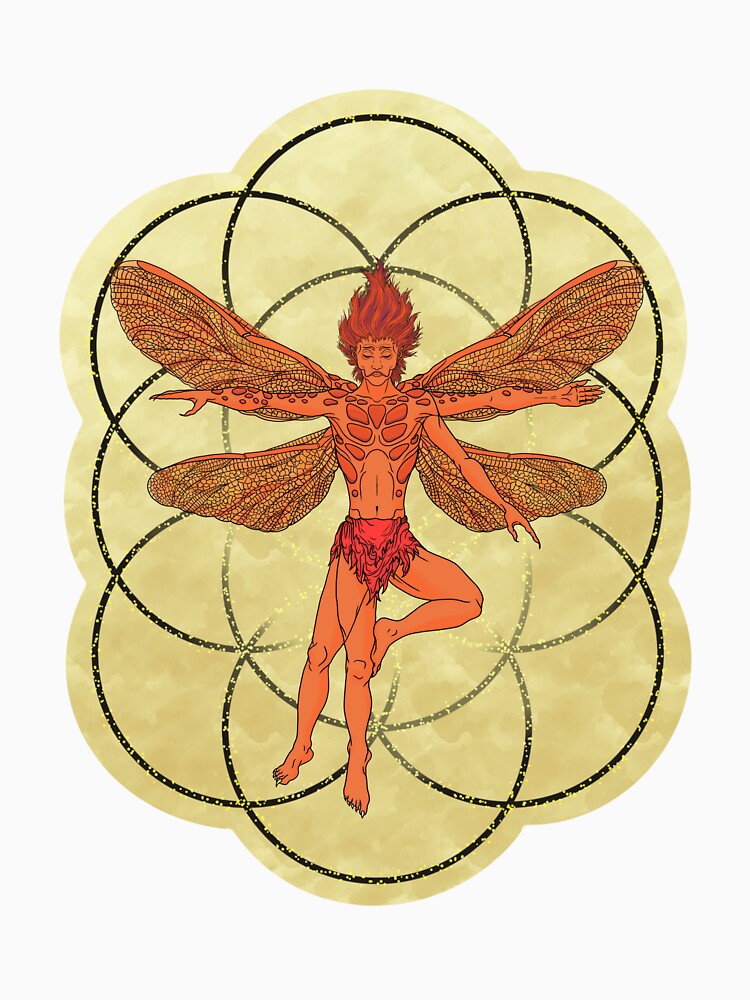 Vitruvian Sprite - Ember by joshwarrenart