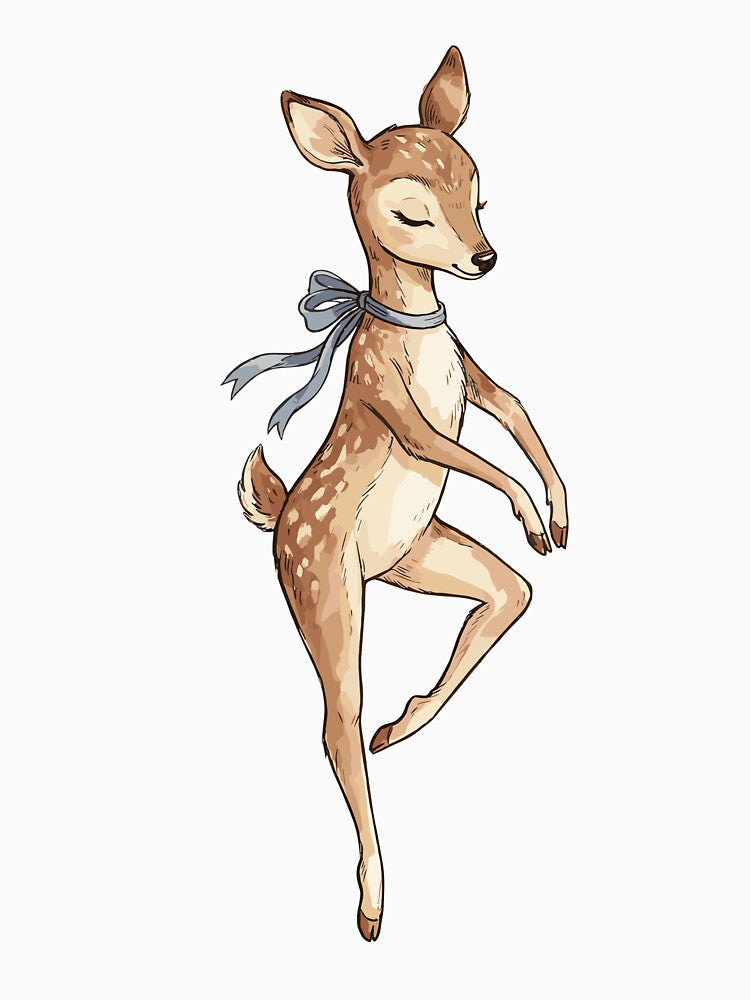 Balletcore Aesthetic: Deer in Demi-Plié by bapupa