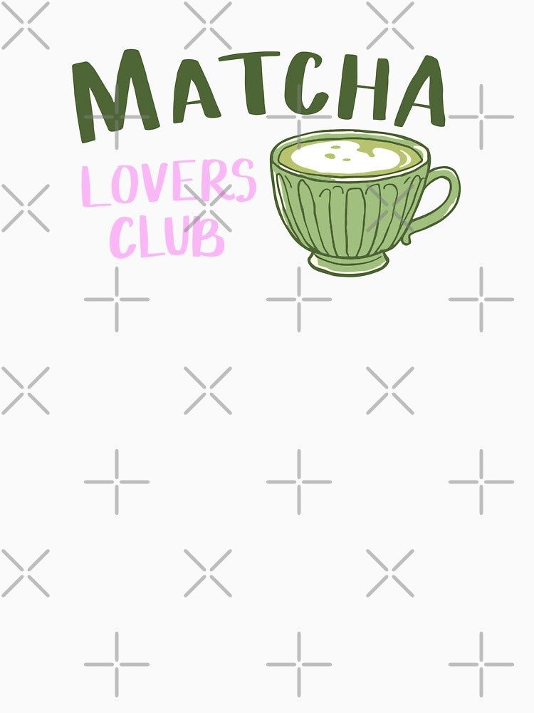 Matcha Lovers Club Aesthetic Tea Design by LitaBarc