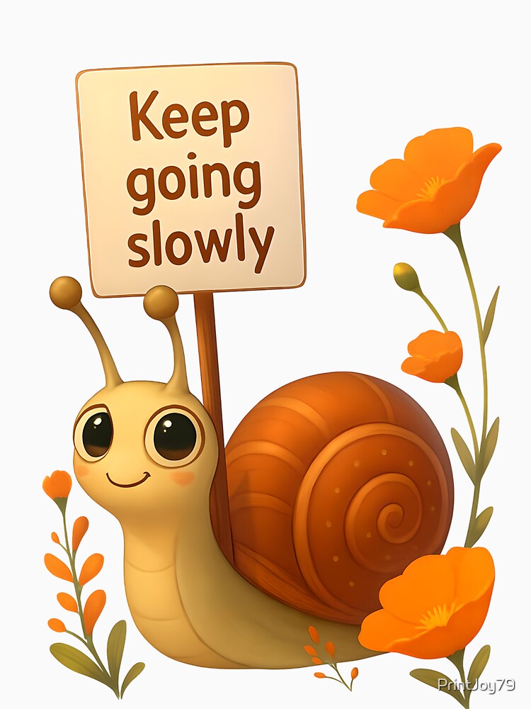 Keep Going Slowly Design by PrintandJoy
