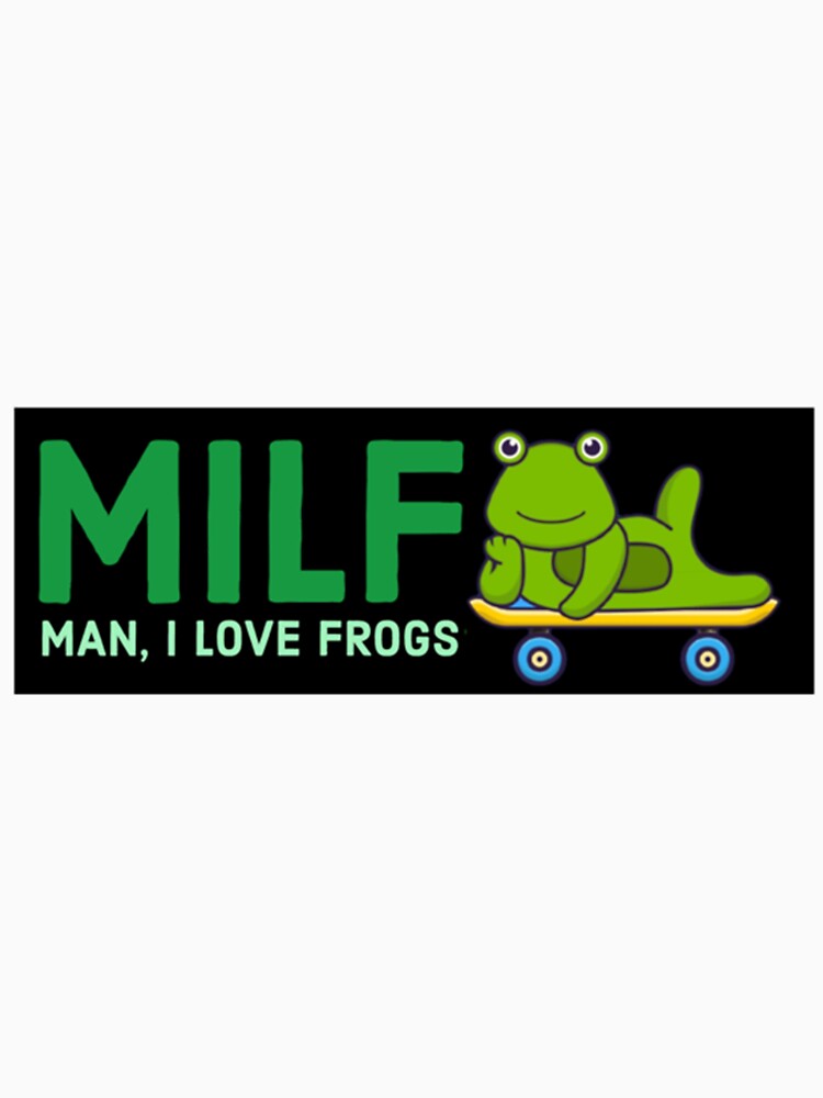 Frog on skateboard Man I love frogs milf by YanaKnitShop