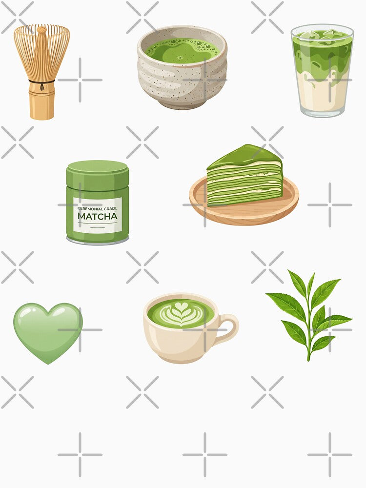 Matcha Girlie Aesthetic Vibrant Green Cafe Culture Cozy Daily Ritual Art by Osmose-Studio ⭐⭐⭐⭐⭐