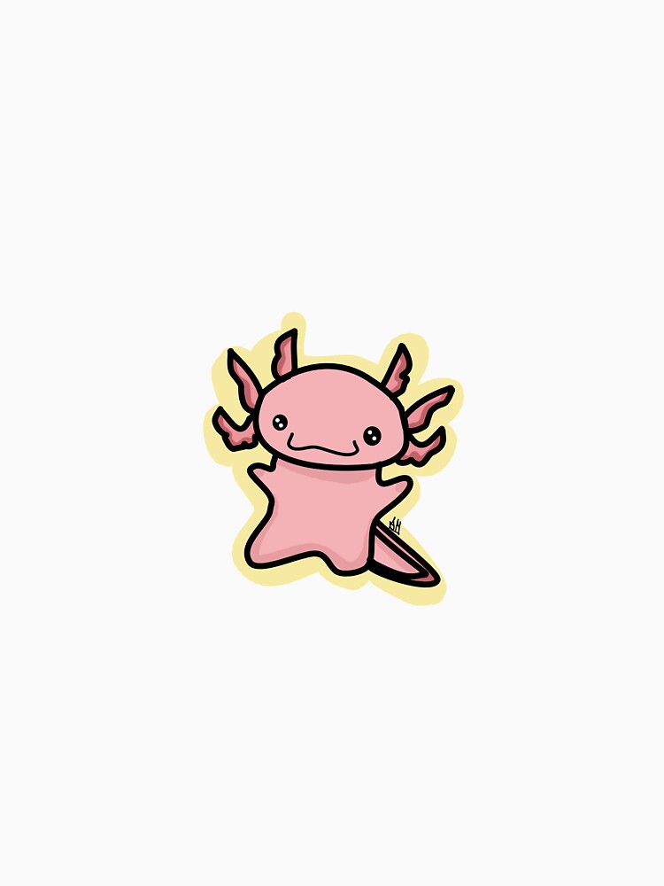 Cute Pink Axolotl by abbi-sami-belle