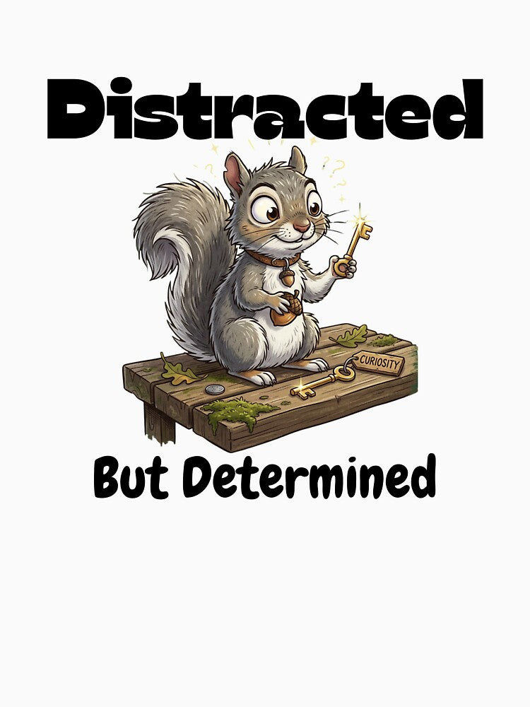 Distracted But Determined - Silly Squirrel by LAJdesigns