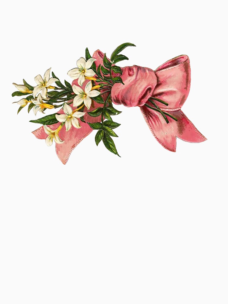 Coquette Vintage bow with flowers by Pixiedrop