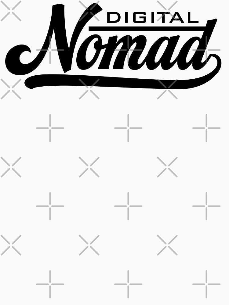 Digital Nomad [black text] by shutterpillow-