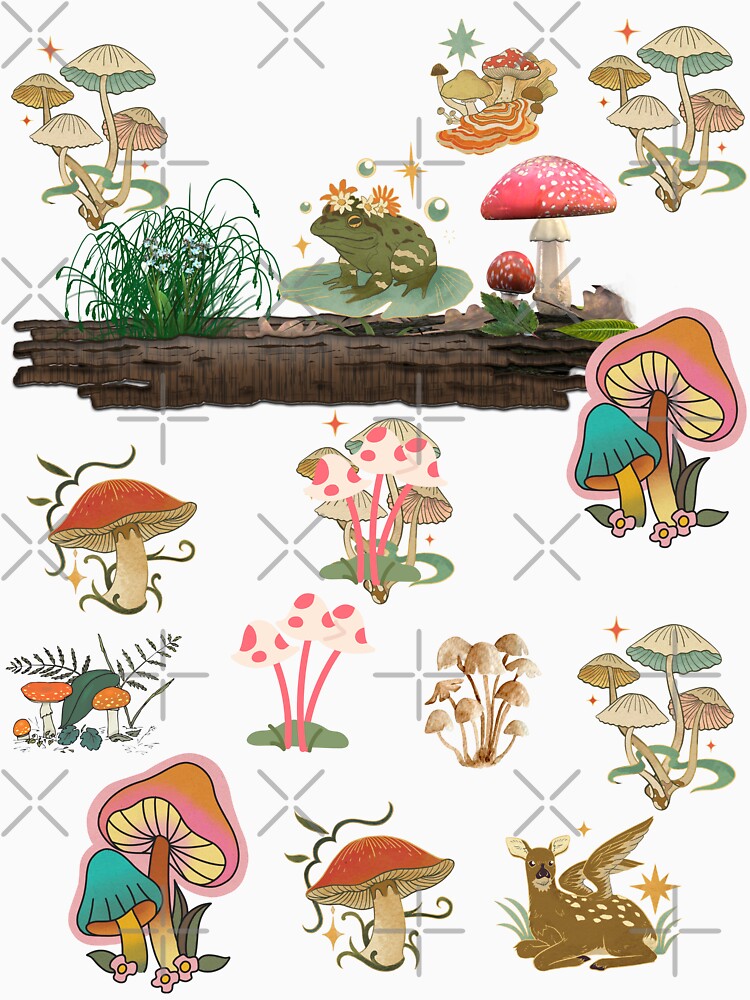 Mushrooms and Frog by JOY STORE 45