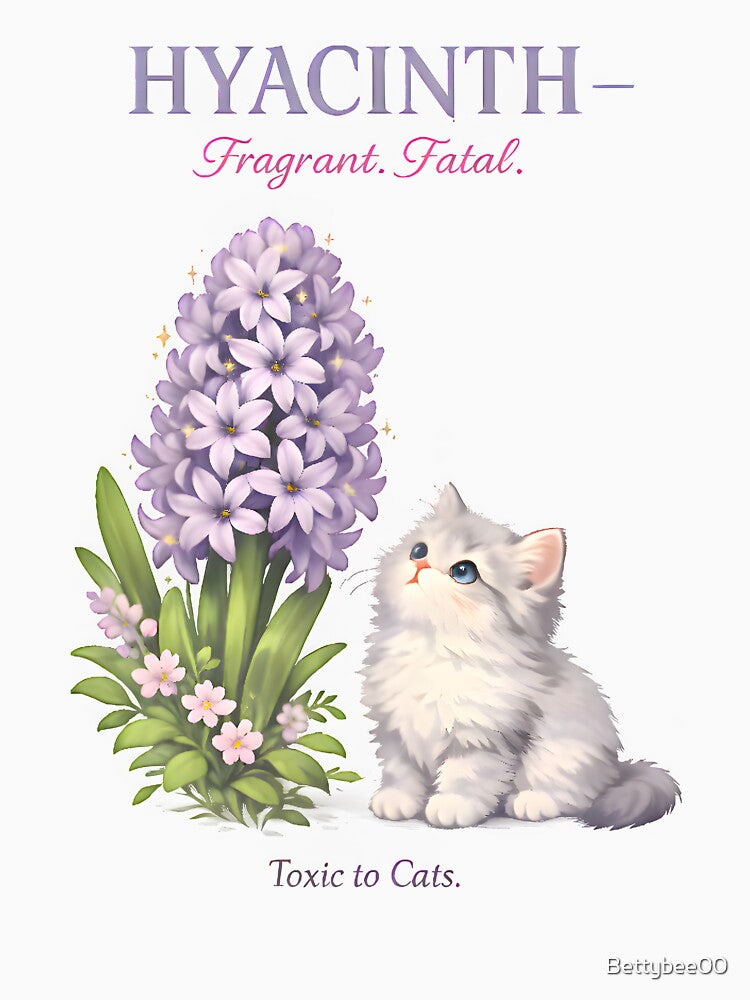 Hyacinth – Fragrant but Fatal | Toxic Plants for Cats Veterinary Awareness Design by Bettybee00