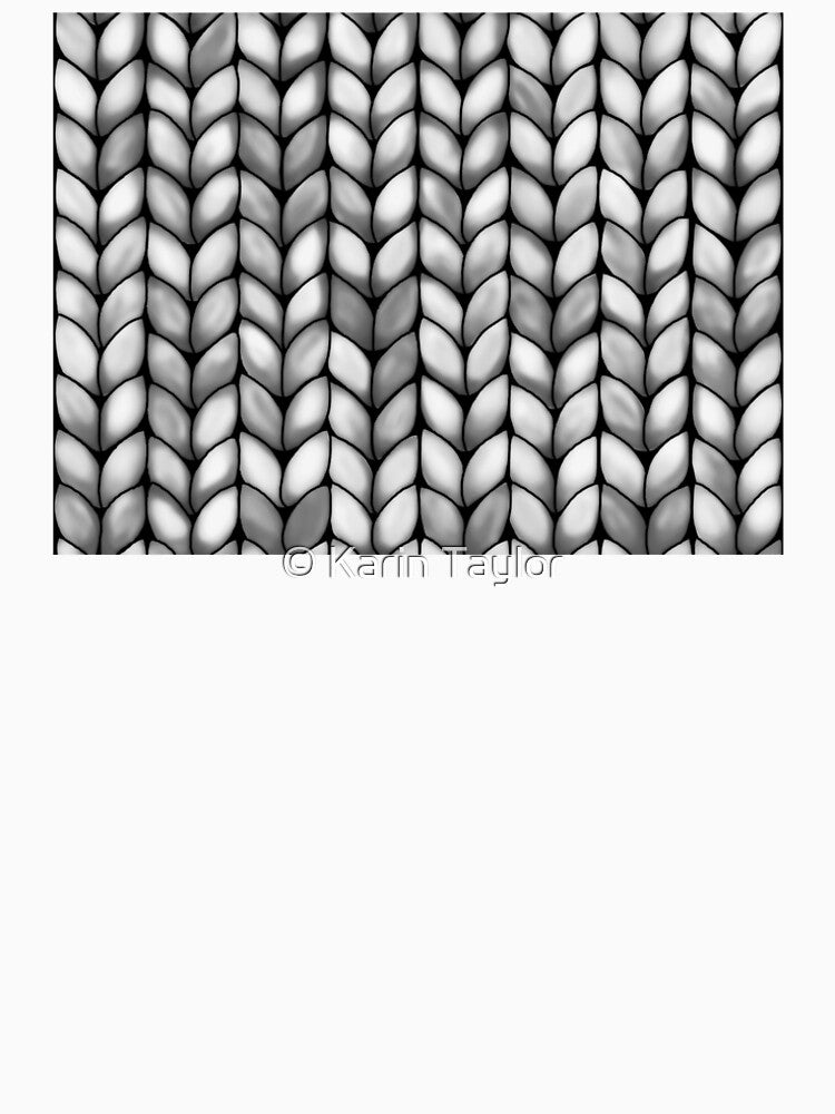 Chunky Charcoal Faux Knit by Karin Taylor
