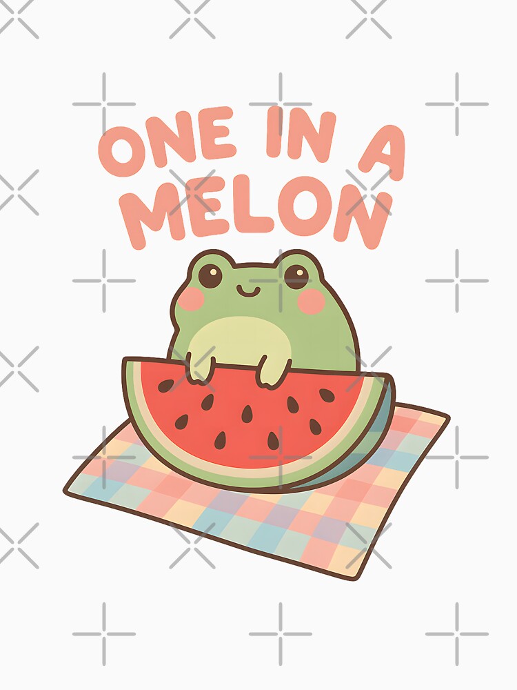 Watermelon Picnic Frog – Summer Pastelcore Vibes by inkNext