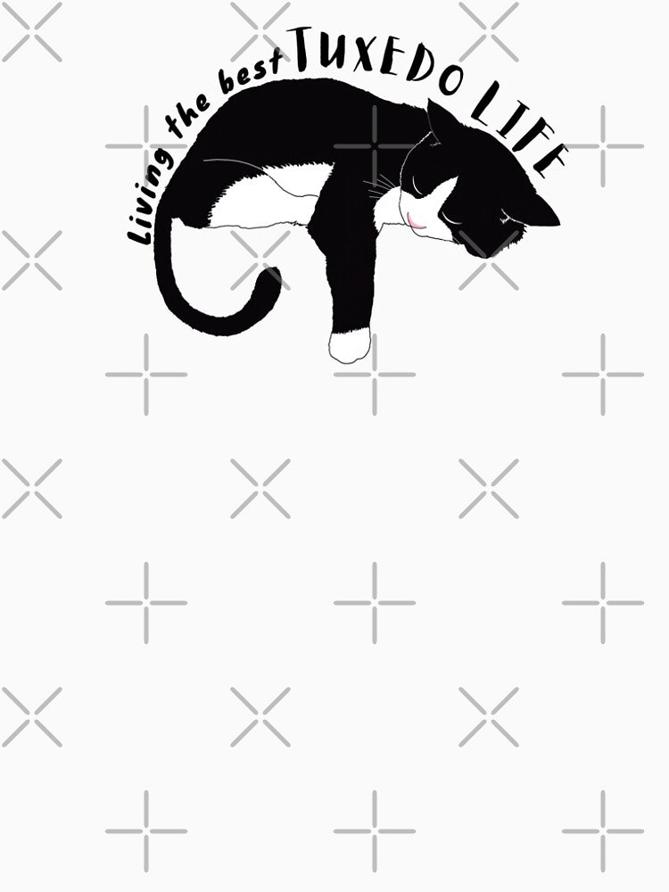 Living the best Tuxedo Life - Tuxedo cat, Black and white Cat, Funny veterinary sticker, Veterinary Day Gift Idea, Vet Nurses, Vet Techs by Verubi