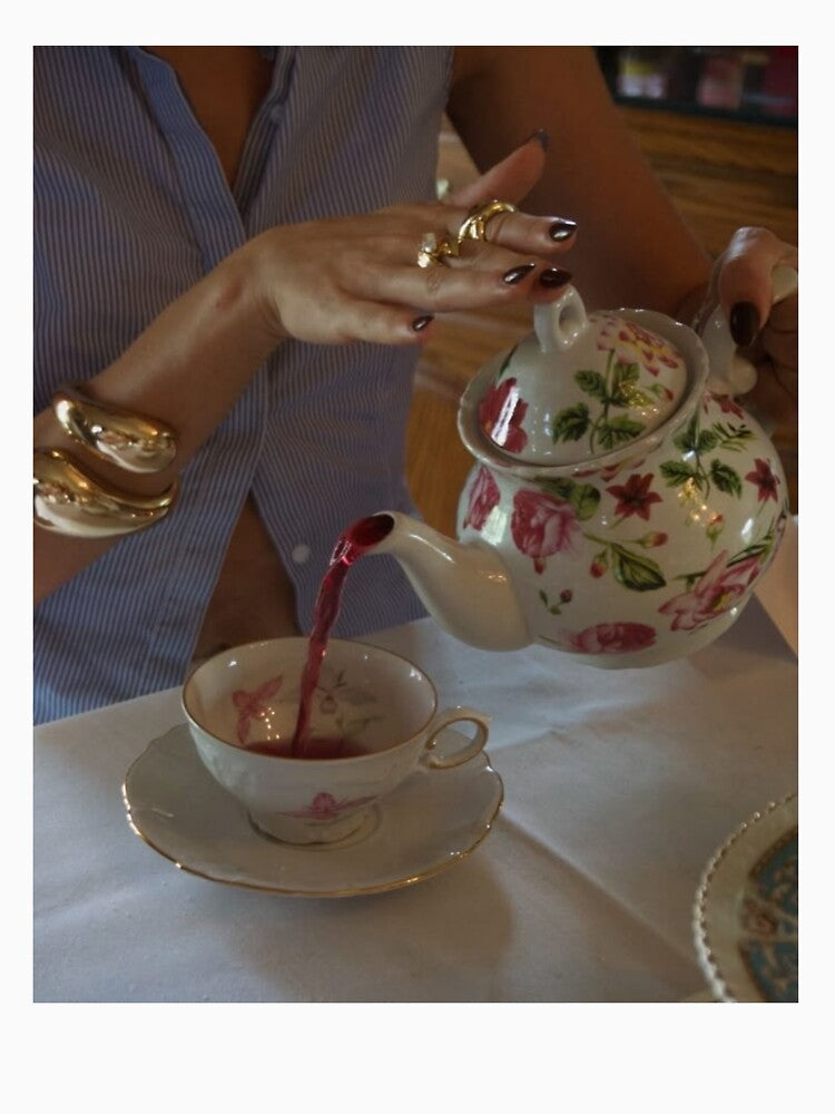 Raspberry Tea Time by ninetiestore