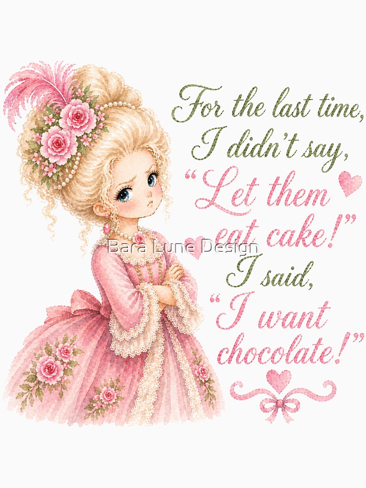 Marie Antoinette Didn't Say, "Let them eat cake!" by Bara Lune Design
