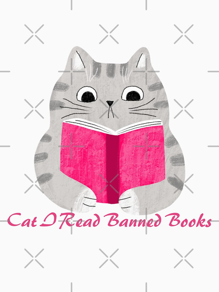 Cat I Read Banned Books 2023 by FLOWER--ART