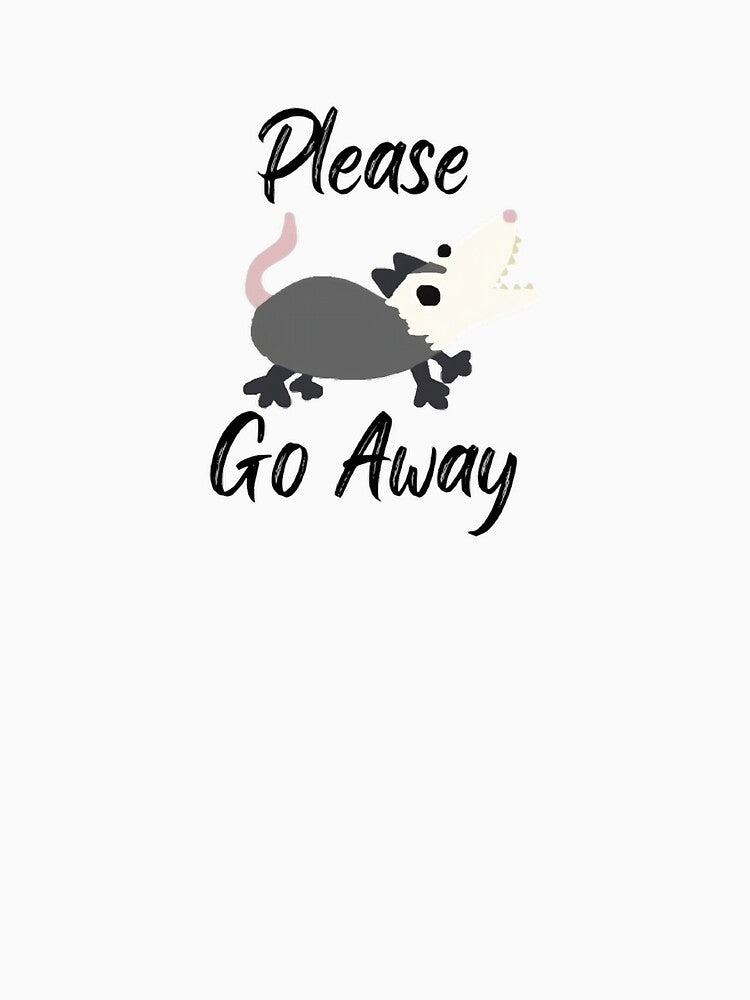 Opossum Please Go Away by doodledont