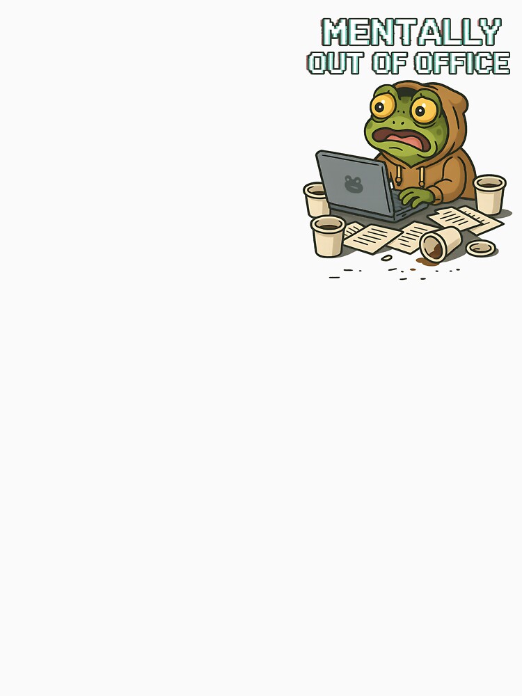 Frog Working Remotely – Funny Work-from-Home Animal Design by VibeSnax