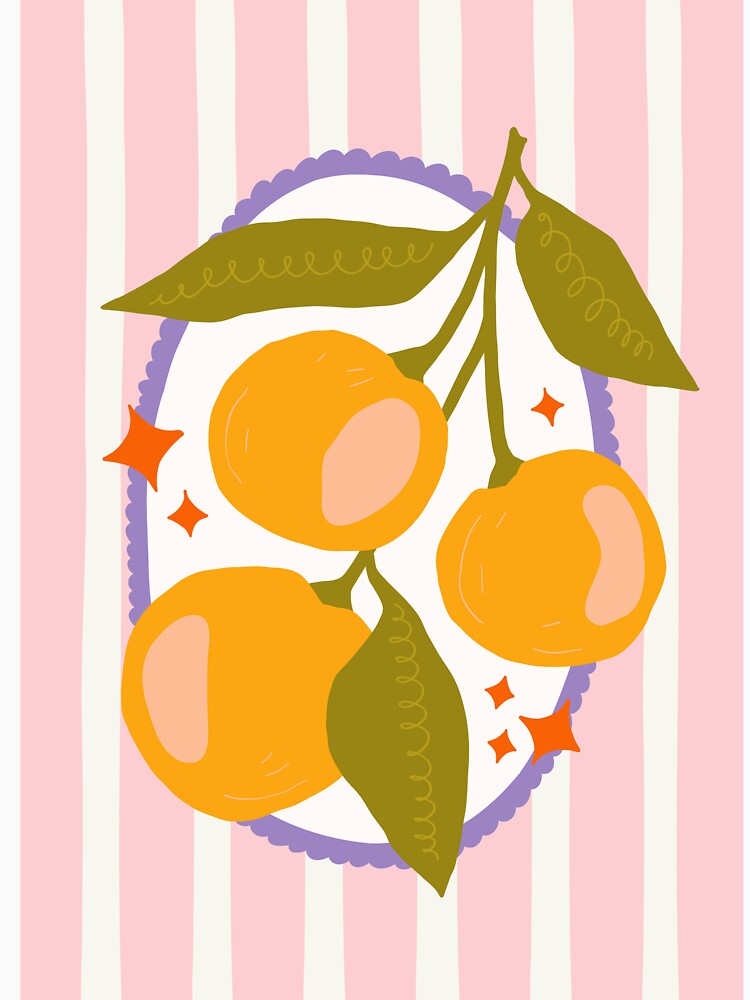 Retro Citrus Fruit Art by junkydotcom