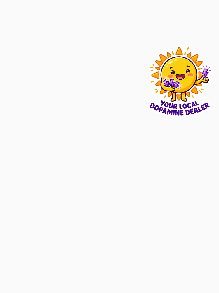 Your Local Dopamine Dealer ADHD Sticker Funny Kawaii Neurodivergent Sun Character by joaopaulosico