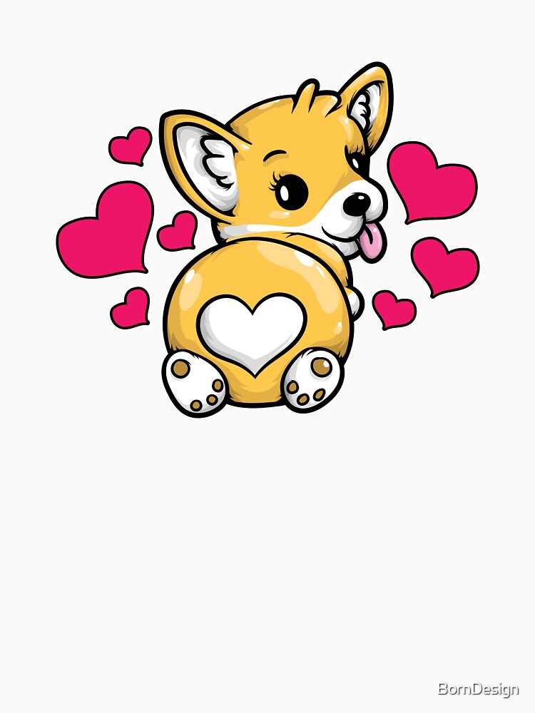 Corgi Butt Funny Corgi Bum by BornDesign