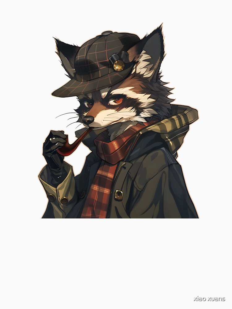Sherlock Holmes Raccoon by xiao xuans