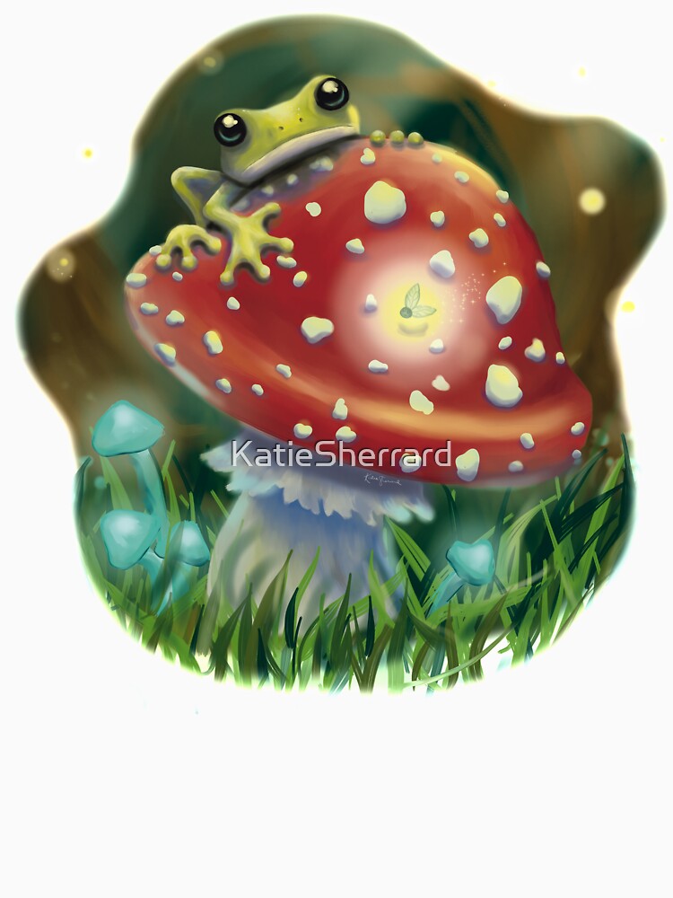 Green Frog on a Toadstool by KatieSherrard