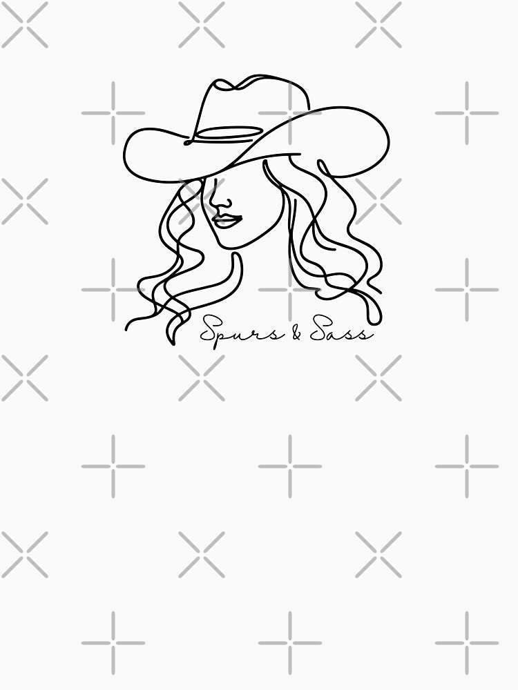Spurs & Sass | Western Cowgirl Quote | Country Rodeo Rodeo Girl Aesthetic | Funny Sassy Country Saying by SimplyJasper
