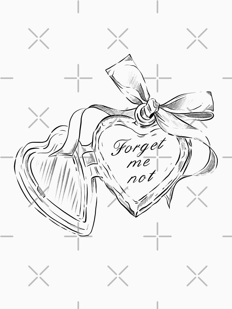 heart locket forget me not by delicate-pov