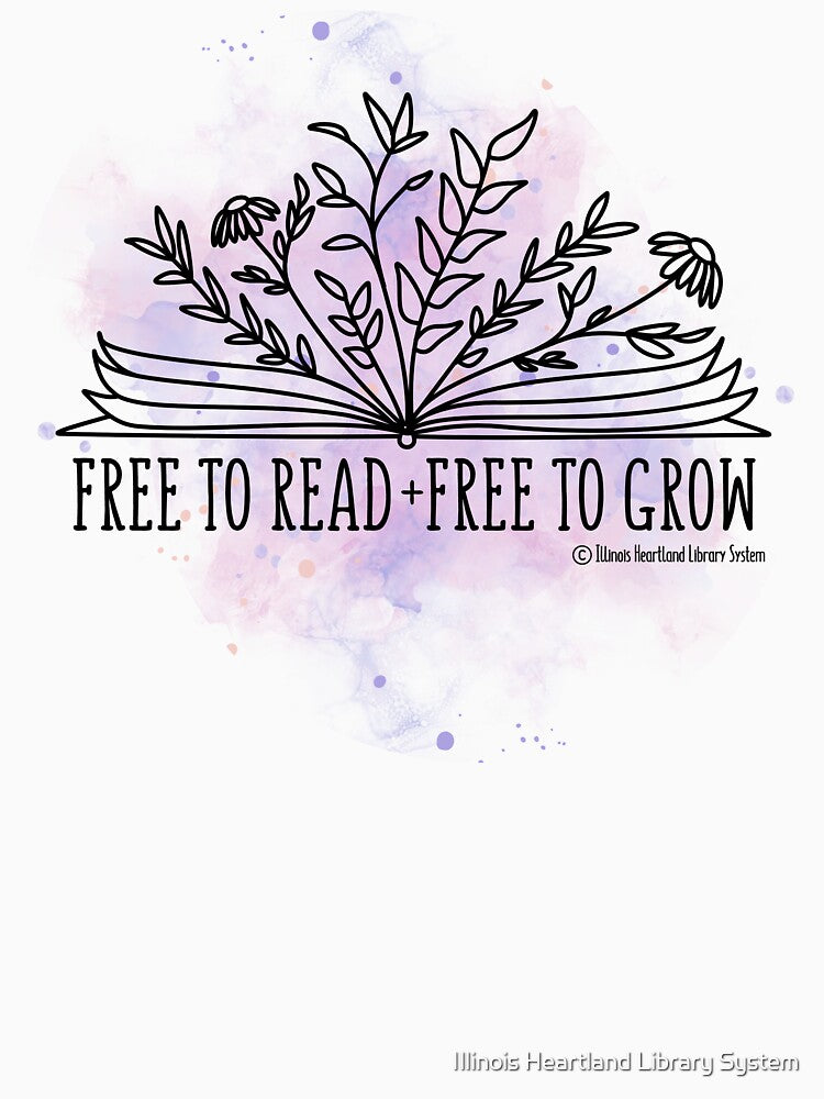 Free to read, free to grow (light backgrounds) by Illinois Heartland Library System