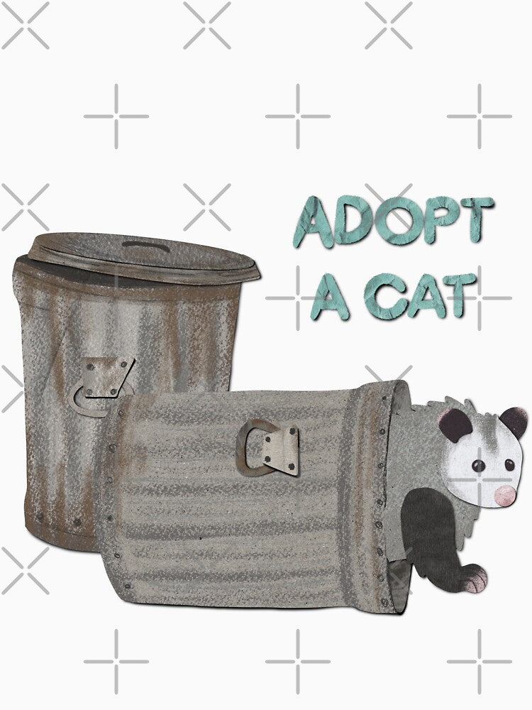 Adopt a cat paper craft opossum by BlackSquirrelCC