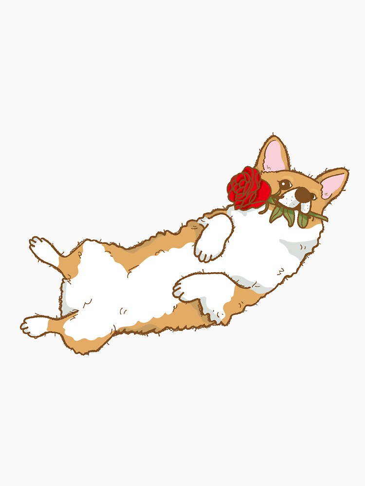Romantic Corgi Pup by SwiftTees
