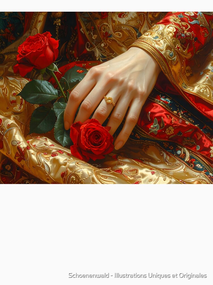 Red Rose Royal Aesthetic — Vintage Luxury Romance by Schoenenwald - Illustrations Uniques et Originales