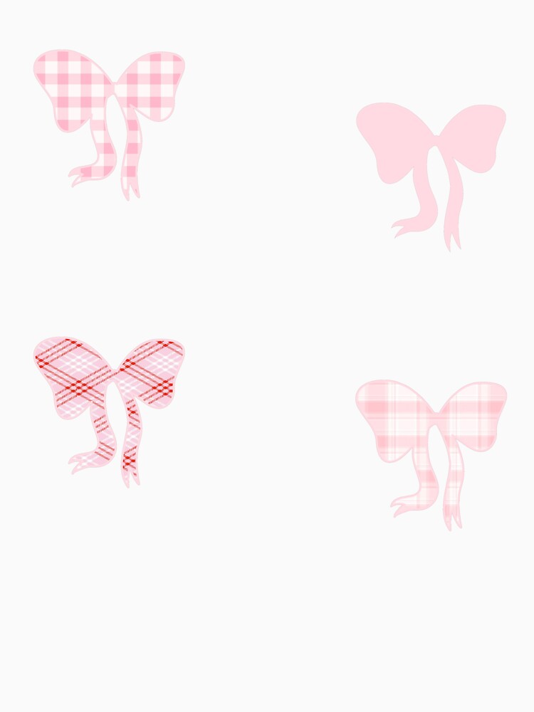 Pink Coquette Bow Aesthetic Pattern Pack - Gingham & Plaid Ribbon by Aesthetic Crew