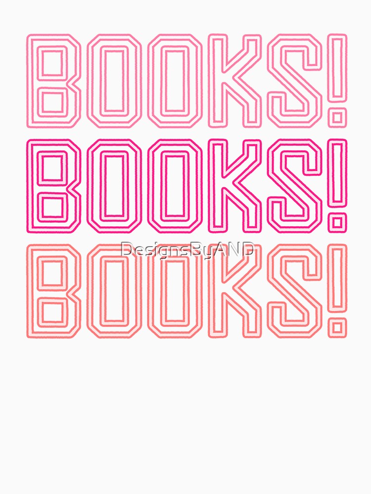 books books books neon sign | pink by DesignsByAND
